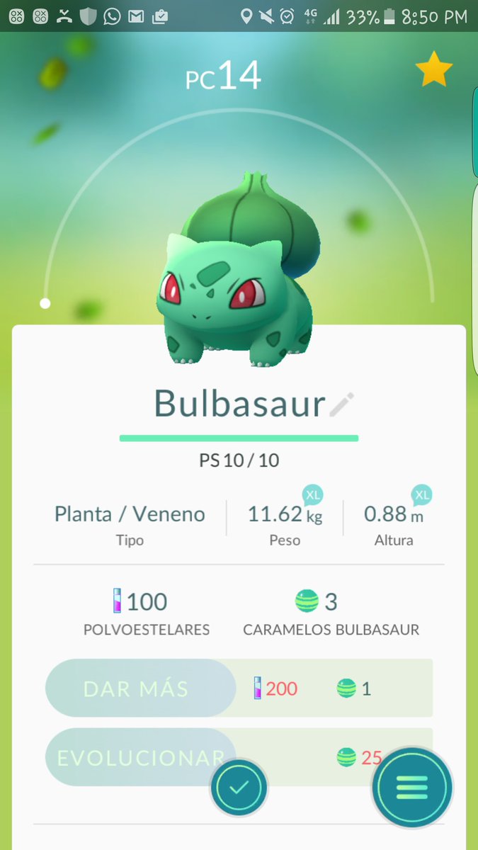 Giannii92's tweet photo. Un increible!! 💜 #PokemonGOPeru #primerpokemon #loveit https://t.co/0rXDztA42Q