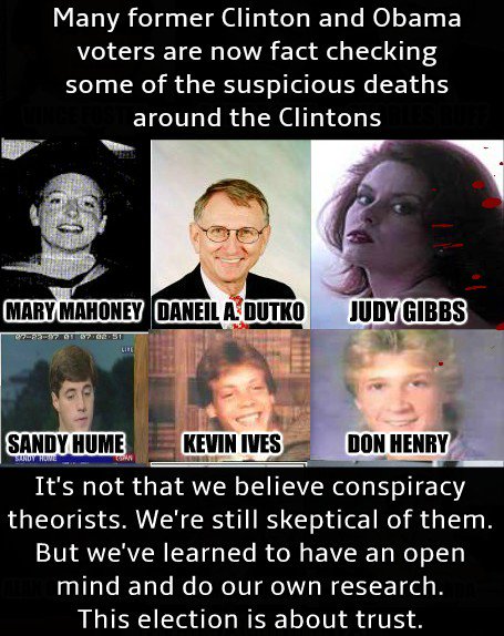 FreedomFriesInc's tweet photo. #NeverHillary bc her record shows she's more likely to harm more people than Trump, at home and abroad. #IndyBerners https://t.co/60gyE8v7Tm