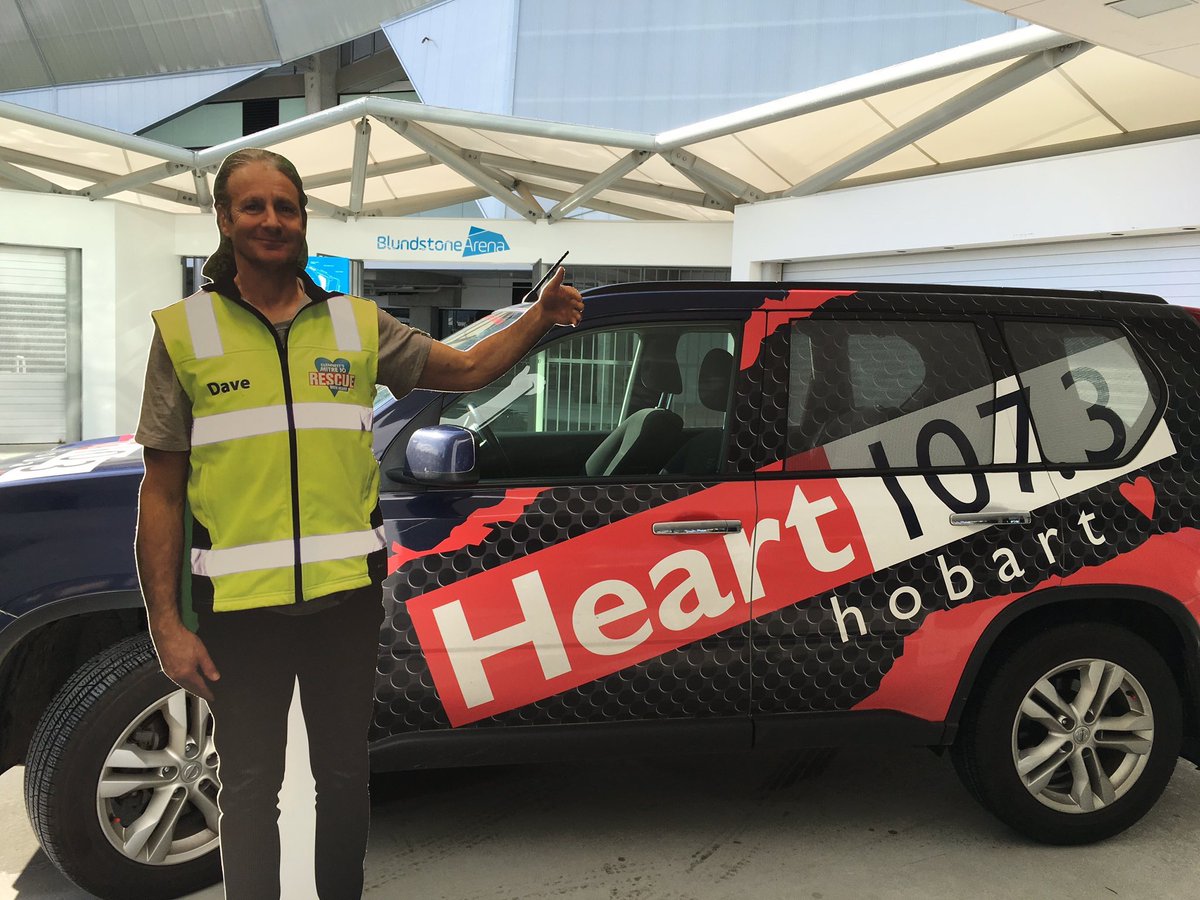 mmmHobart's tweet photo. Dave is out & about again ready to hug! We're at blundstone arena till 1pm & we have a special surprise! #hugdave https://t.co/pLqbCW0MWV