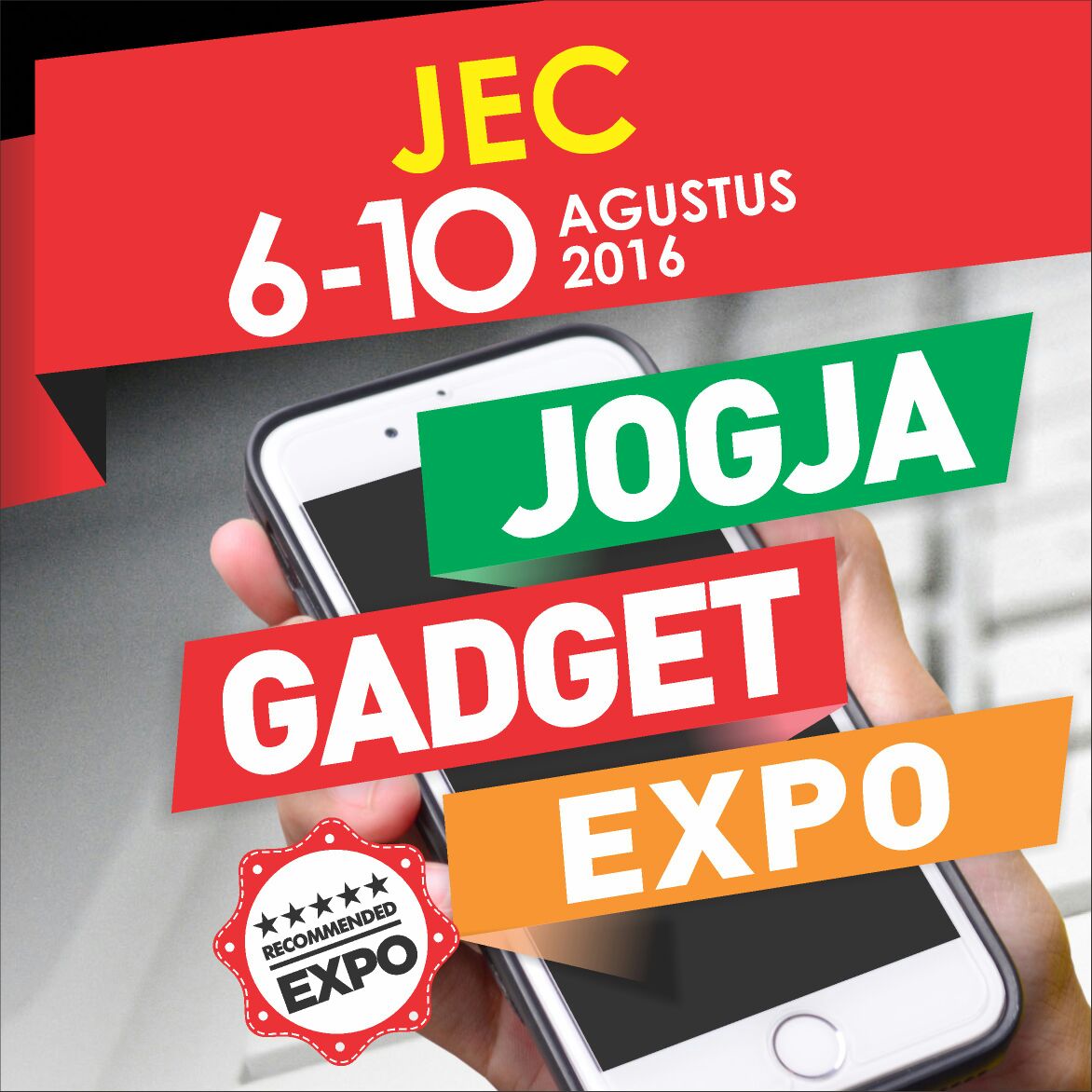 SuluhMedia's tweet image. Nantikan Pameran 'JOGJA GADGET EXPO' (JGE) 6-10 Agustus JEC, Jgn lupa ya....byk program menarik lho.... #JGE2016