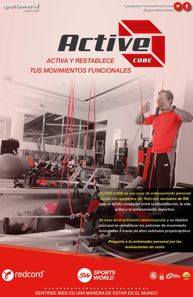 SportsWorldMex's tweet photo. ¡Con #ActiveCube activa y restablece tus movimientos funcionales! Más información aquí: https://t.co/j318laAlWt https://t.co/hzGNscMM6m