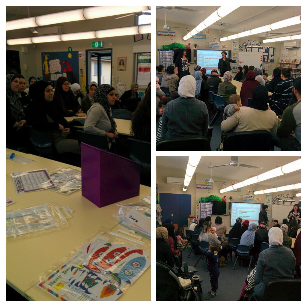 A great turn out at our Maths Fun workshop. Our IL, Mrs Milic and Mrs Hancock, launching Education Week.