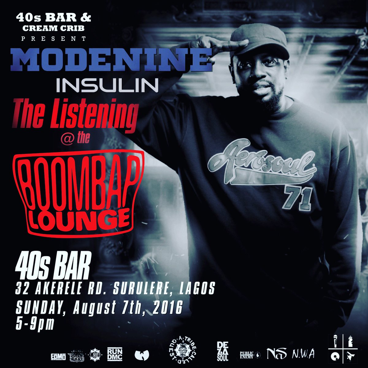 boombaplounge's tweet photo. New Album Listening #Insulin by @Modenine this Sunday 07, 2016

#JustCuzWeLoveTheSound https://t.co/YWF2wWxG4F