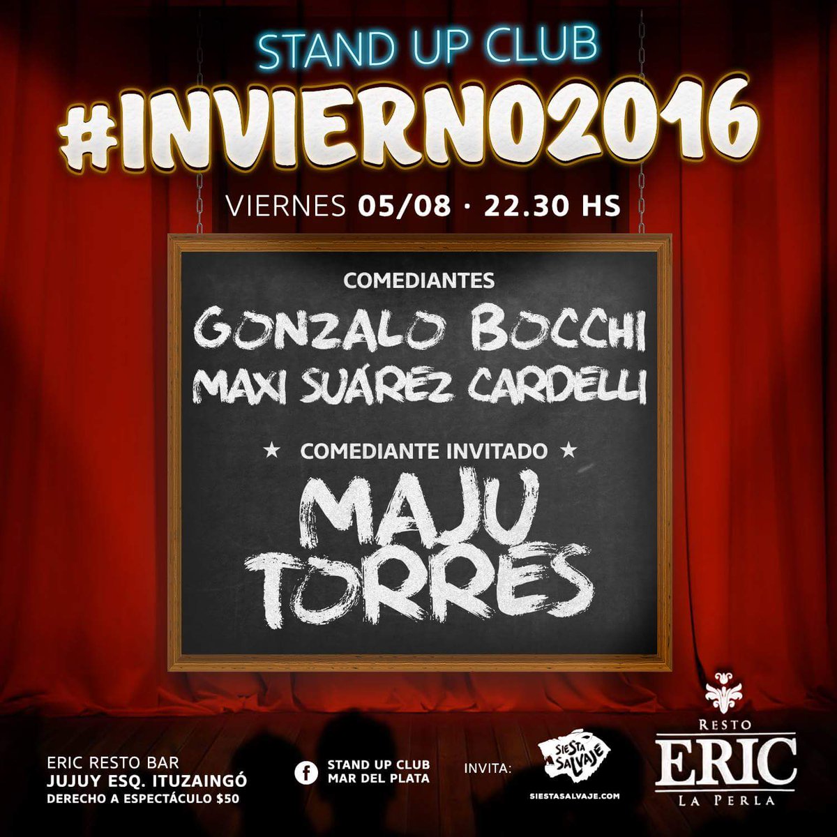 majutorres's tweet photo. Le hacemos frente al frio, a las carcajadas. Safá del gym y venite!!
#StandupComedy #MardelPlata #Invierno https://t.co/2nhQiRQjlw