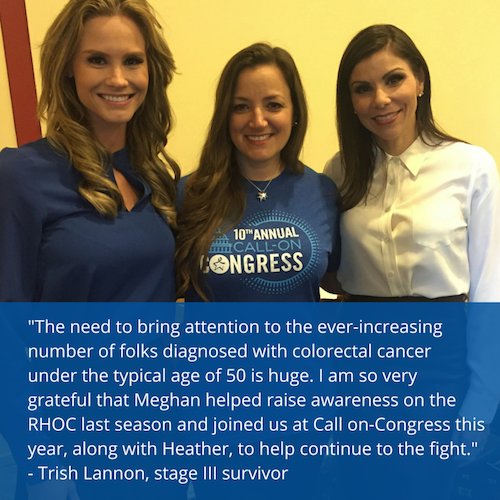 FightCRC's tweet photo. Colon cancer survivor @seussfan loved meeting #RHOC ladies at #ConC2016! https://t.co/4EPmapUsf6