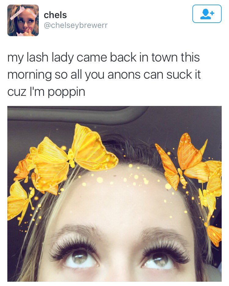 CheerThotBot's tweet photo. I don't get why Chelsea and her minions keep telling anons to quit bashing on her when she puts captions like this. https://t.co/RqGLfWhYpw