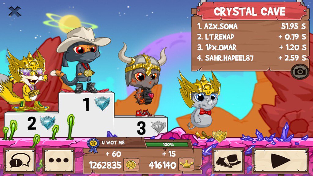 1SOMAx's tweet image. I just beat a golden fox! #funrun2 #RENAD #Omar #hadeel87