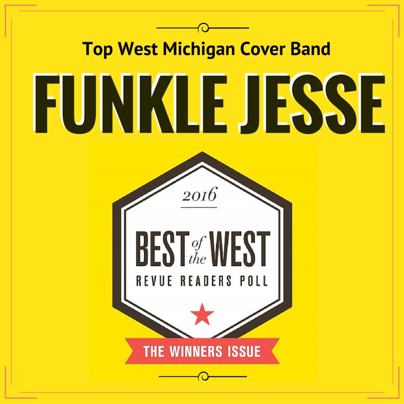 FunkleJesse's tweet photo. Thank you for #voting for #funklejesse! We placed as the second top #coverband in #westmichigan! @revuewm https://t.co/5vaGpkrpJq