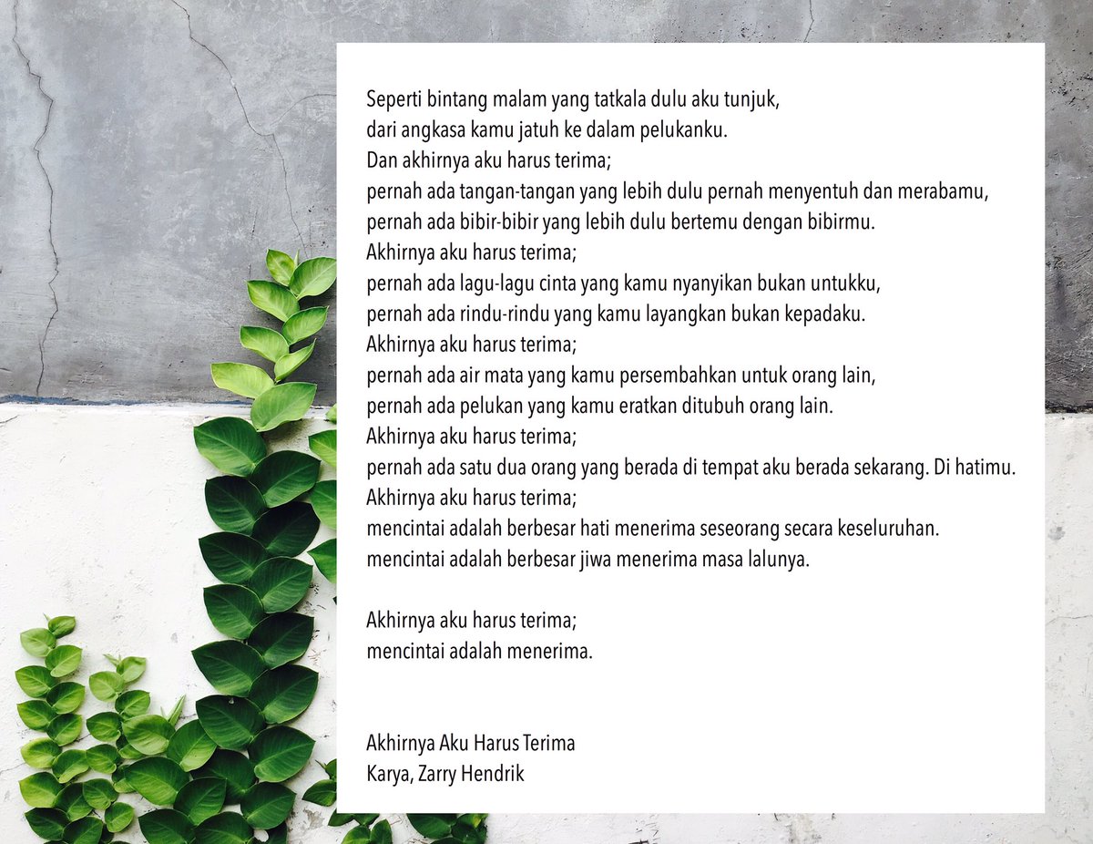 katazarry's tweet photo. Akhirnya Harus Terima. #katazarry https://t.co/TMXrGxtDJ0