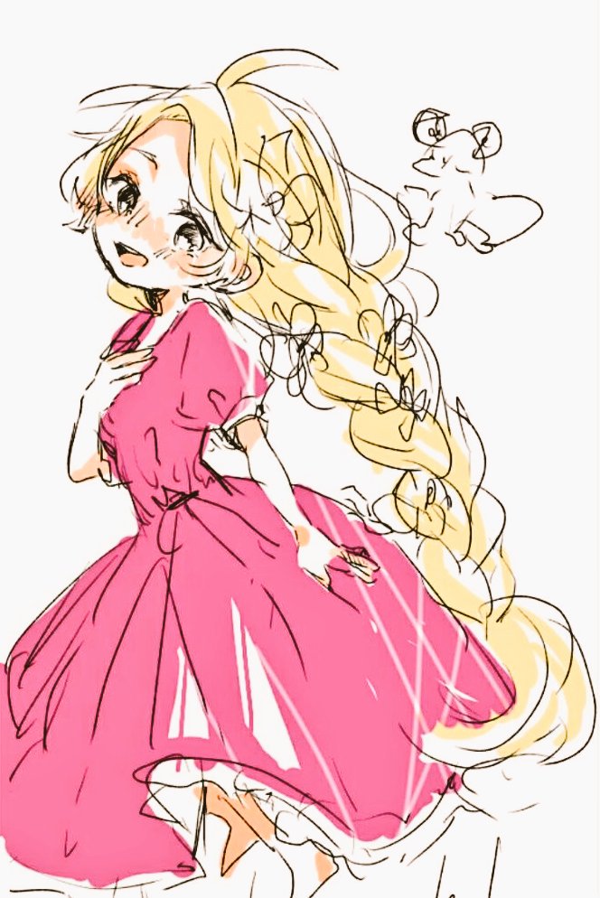 アイビスで描いたよ〜、
エネ、創作、モモ、ラプンツェル 