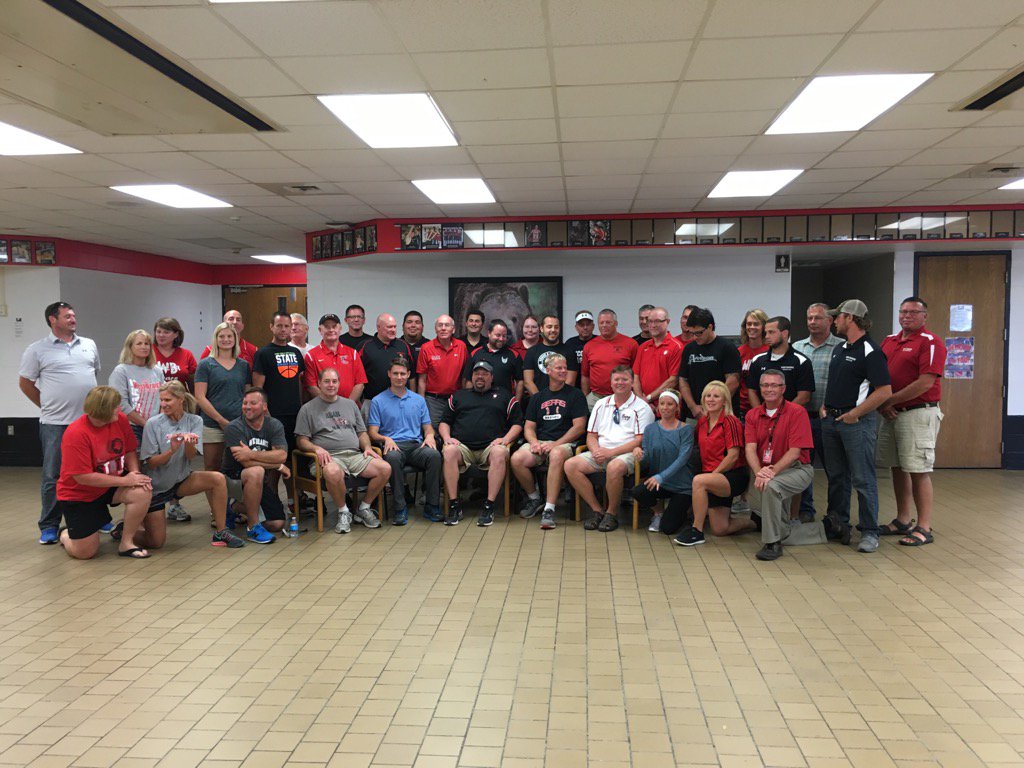 LGayleBlevins's tweet photo. Great time this evening with West Branch coaches and directors. Thanks Kevin for the invitation. #RememberingOurWHY https://t.co/wtWm4fftOh
