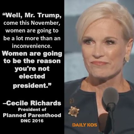 LiberalEffects's tweet photo. This November, Women Are Going To Be A Lot More Than An "Inconvenience" ~ Cecile Richards #IStandWithPPP https://t.co/XXDDwjUaPm