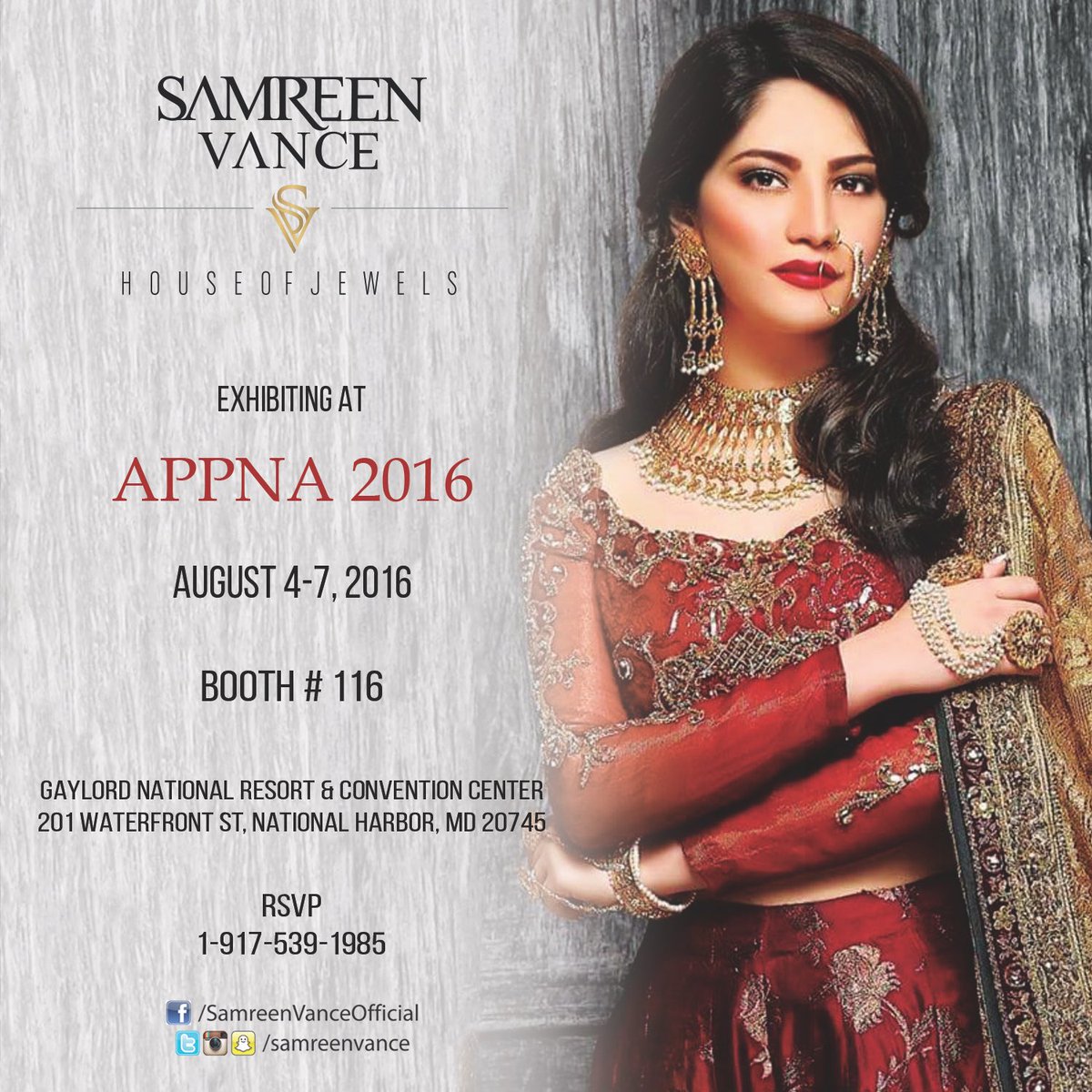 SamreenVance's tweet photo. #SVHouseofJewels will be showcasing it's latest jewelry collection at #APPNADC2016. https://t.co/o5yarjpTIA
