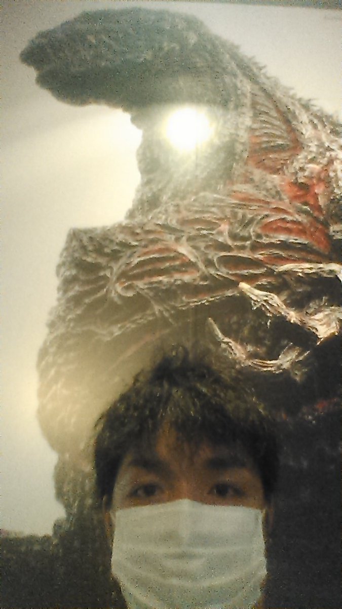 ゴジラを観て来る！(^o^)
最後のゴジラ映画から１４～５年ぶりの新作！(>_<)