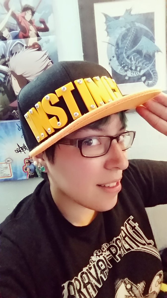 Yukari_Kaiba's tweet photo. 1st piece of team swag arrived today.Thanks @arsenic_cyanide for the sweet snapback! #InstinctOrExtinct #PokemonGO https://t.co/6uyI9tgyfw