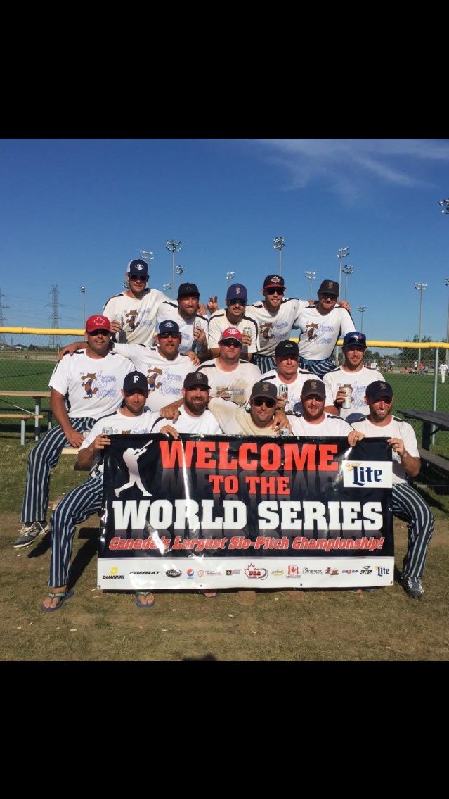 BSchafer92's tweet photo. Great weekend of baseball with the Crooked Wolves. NSA World Series.  2nd place Men's INT A. #risingstarsofslopitch https://t.co/BDWabU9A5B