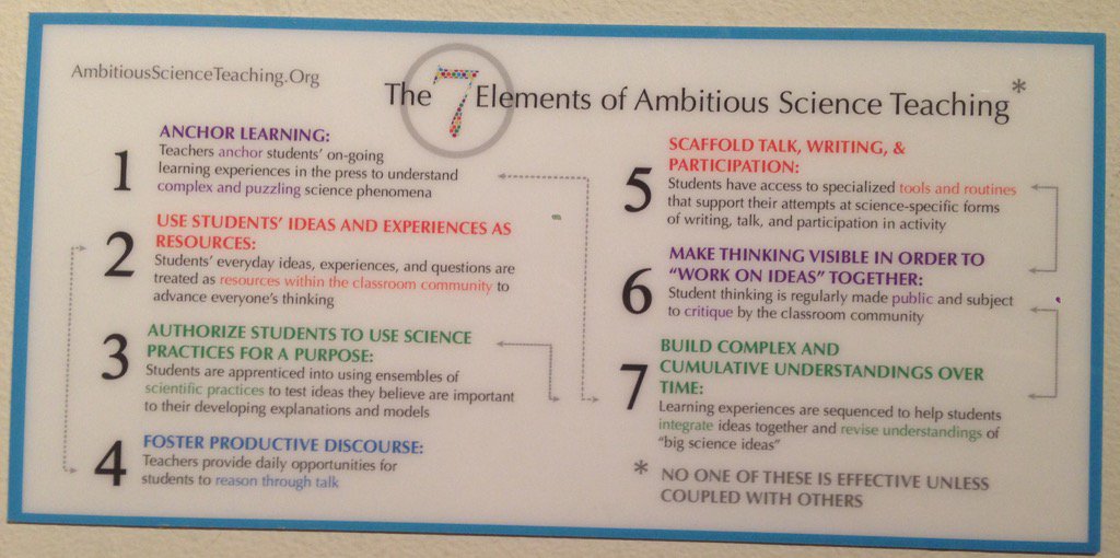 alissabberg's tweet image. #NGSS = the WHAT; #ambitiousscienceteaching = the HOW @MarkWindschitl