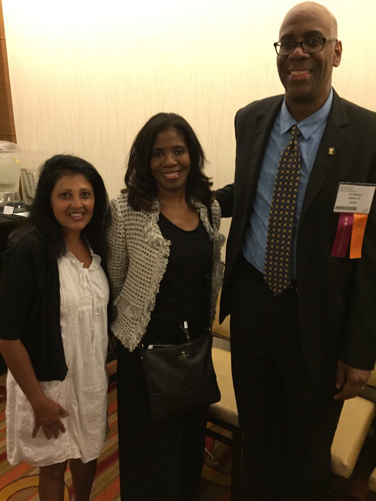 RannaParekh's tweet photo. With Drs. Patrice Harris and Leon McDougle at Harvard reception at NMA #NMAM2016 #HMS#OhioState #diversity https://t.co/DdRqzRHodW