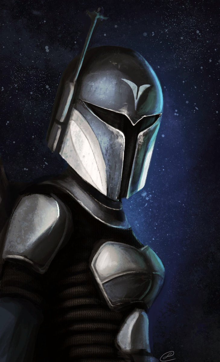 mandocadera's tweet image. "Every mandalorian's armor is unique to them. Showing their battle scars."
