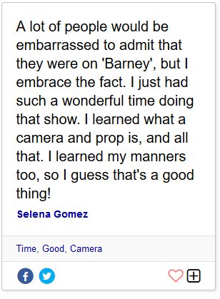 I took this picture to my therapist and said THIS is how cool I want to be with having been on Barney