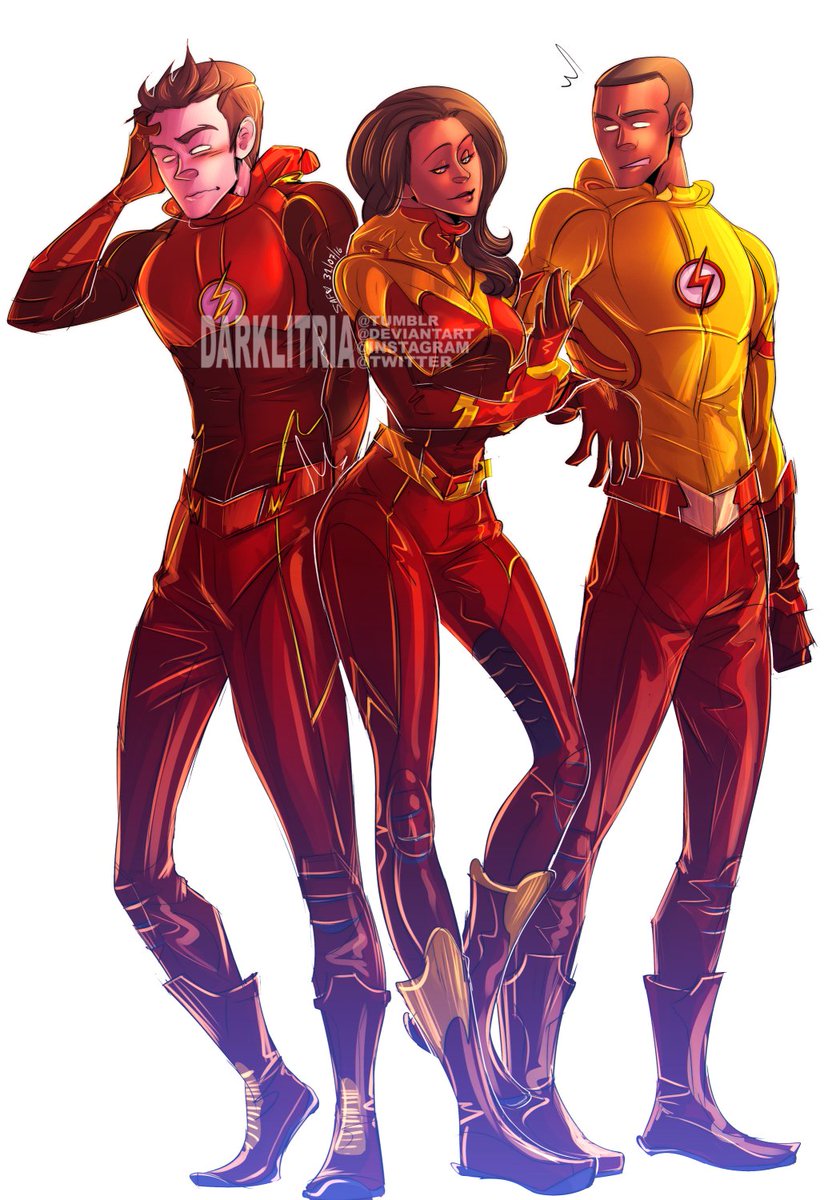 idea from someone to wants me to draw Iris West as the Flash \u003c3 #iriswest  #barryallen #wallywest #theflash, image size:836x1200