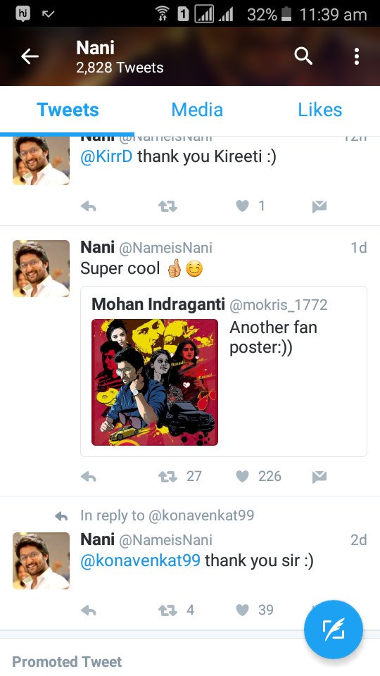 Dhaathre's tweet photo. @NameisNani thank you so much sir for sharing..... #biggestsupport #ganthanaveenbabu #cantexpress https://t.co/en4GJUCd8n