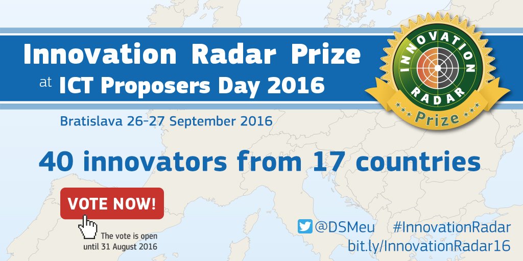 Who's the best European #innovator?40 candidates, every vote counts bit.ly/InnovationRada… #InnovationRadar