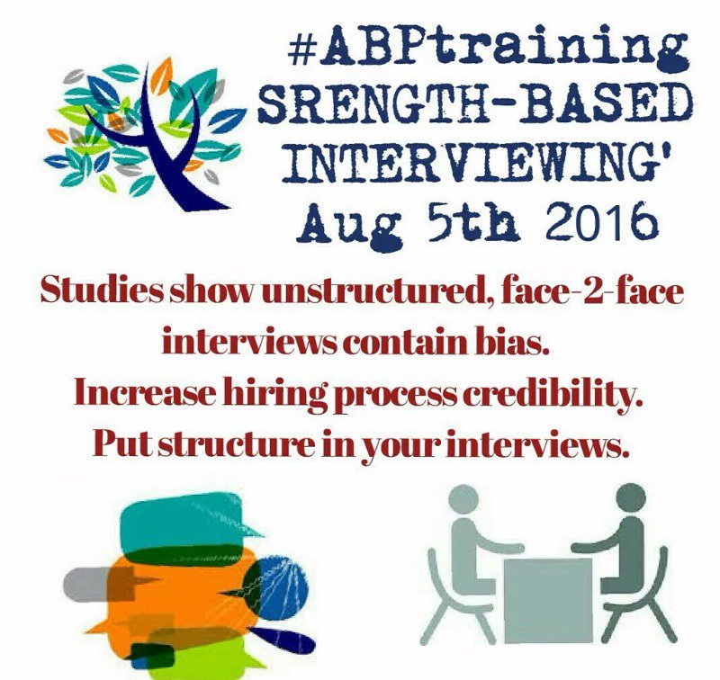 ABPsychologists's tweet image. 3 days to go. Book now! ow.ly/w0jM302P6sz #StrengthBasedInterview #ImplicitBias #Hiring #Recruitment