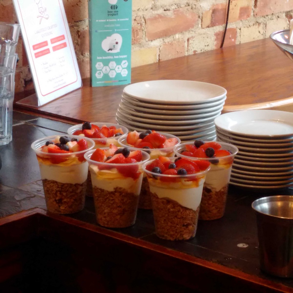CoffeeHouseHQ's tweet photo. Delicious, freshly prepared Yogurt, Fruit and Muesli pots. Enjoy a healthy #breakfast with us. https://t.co/EVAMgbIYdk