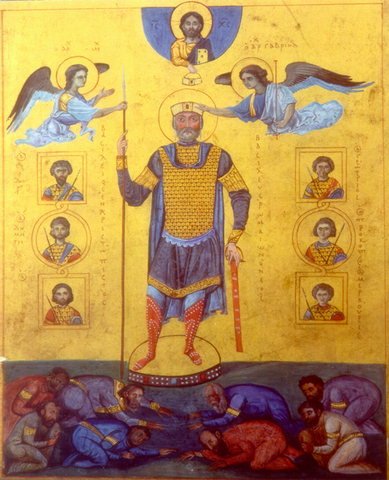EBlocFootball's tweet photo. Basil II Bulgar Slayer, with a little help from Elijah the Thunderer, will destroy plastic bulgarian club tonight. https://t.co/yOjRBxuLAv