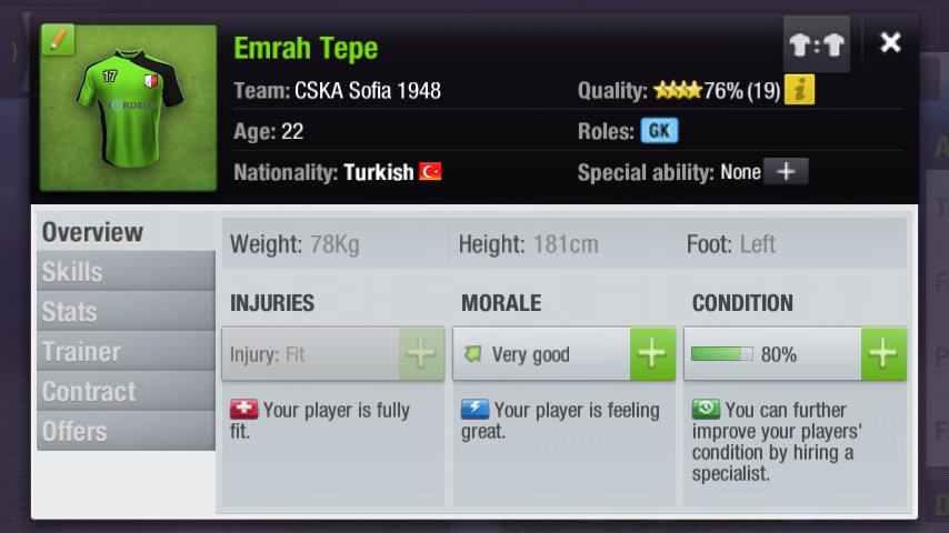 CSKASofiaTopE's tweet photo. New goalkeeper in the team!!
👉 Emrah Tepe https://t.co/1lG30UFfFQ