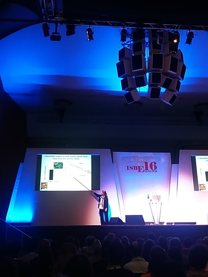 ISBE_Exeter's tweet photo. Naomi Pierce giving the Hamilton lecture at the end of an inspiring week of behavioural ecology! #ISBE_Exeter https://t.co/5r1apyZg2X