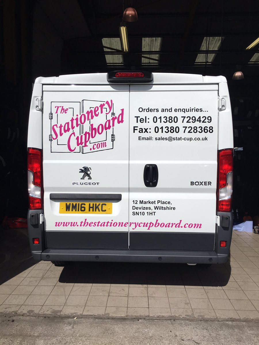 Signpeeps's tweet image. Latest van for Stationery Cupboard Devizes, hope you like it.