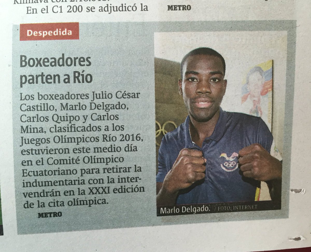 Vamos muchachos! Que el boxeo nos regale una medalla en <a href="/juegosolimpicos/">Los Juegos Olímpicos</a> de Río, todos estamos con ustedes! #ecuador