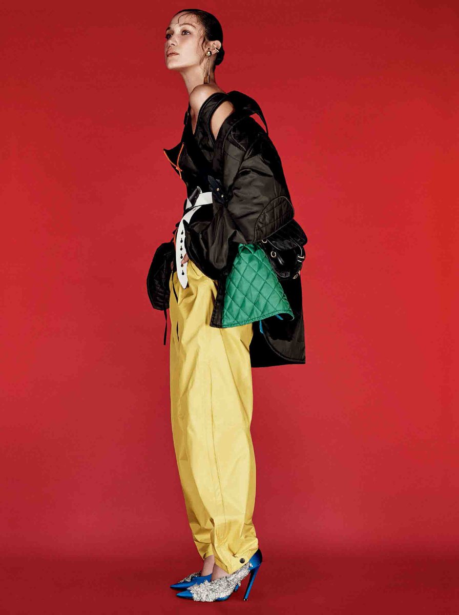 Bella Hadid for Glamour US September 2016. Photographed by Nathaniel Goldberg.