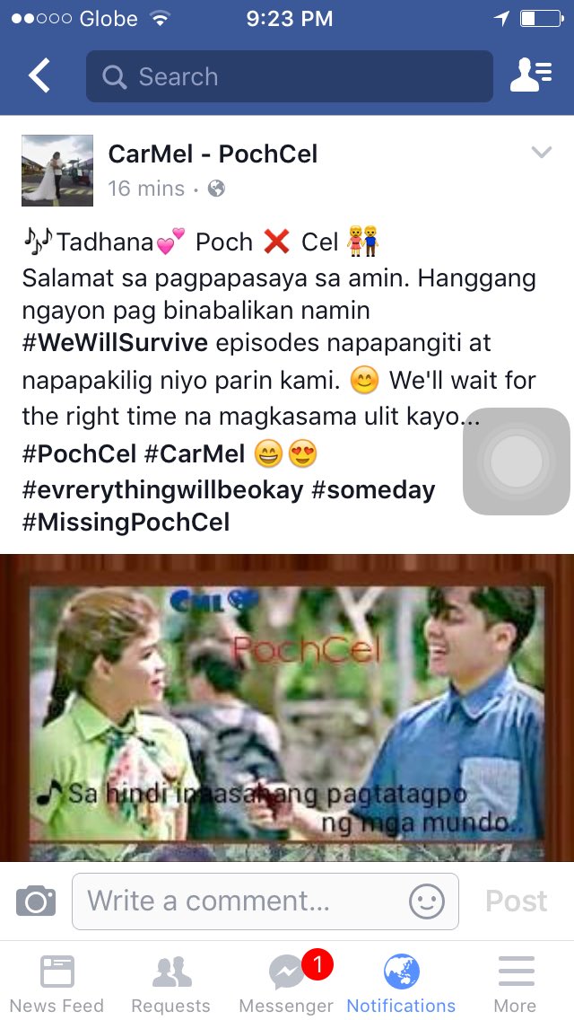 iamjanicehdj's tweet photo. Salamat😊 #PochCel #CarMel #SanaTalagaMayKasunodPa @GMOunit @wewillsurviveTV @carloaquino11 @vaughnic @abscbndotcom https://t.co/z6dQz5C6tT