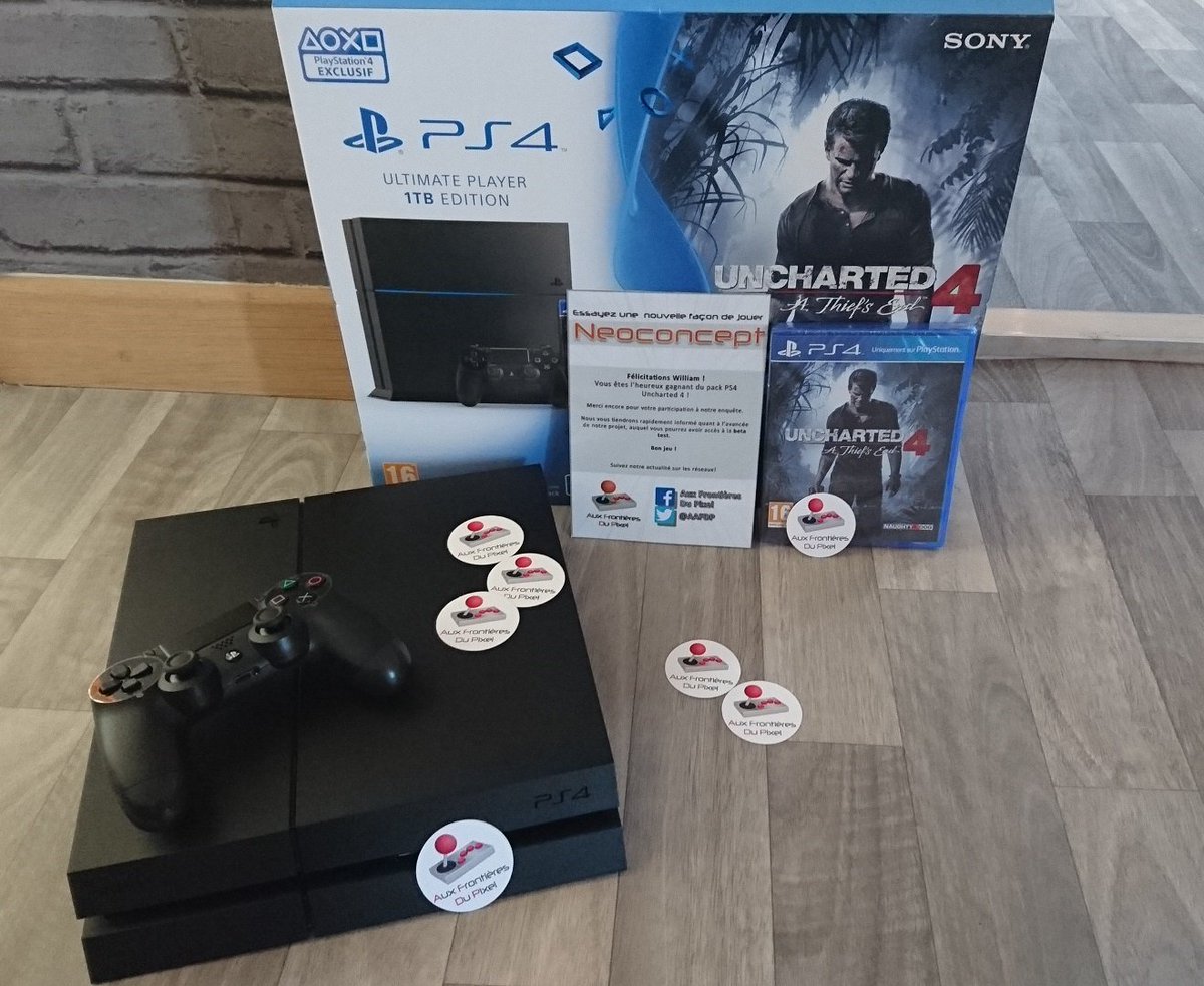 AAFDP's tweet photo. Le gagnant #Neoconcept nous a envoyé des photos de la #PS4 qu'on lui a offert :-) Merci à lui ! https://t.co/eAscl1olLM