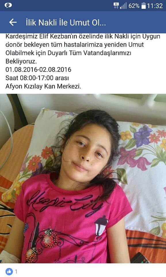 Şu anda BU TWEETİ gördüyseniz 
RT yapmanızı #istiyorum Lütfen

Lösemi Hastası Elif Bizi Çağırıyor