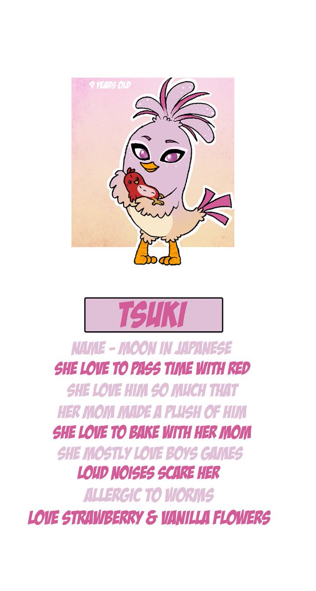 TamonYoriko's tweet photo. Some ppl asked me what their name was so here the bio of Chuck &amp; Luna babies lol 
#AngryBirdsMovie #angrybirds https://t.co/hU0rnZoOOB