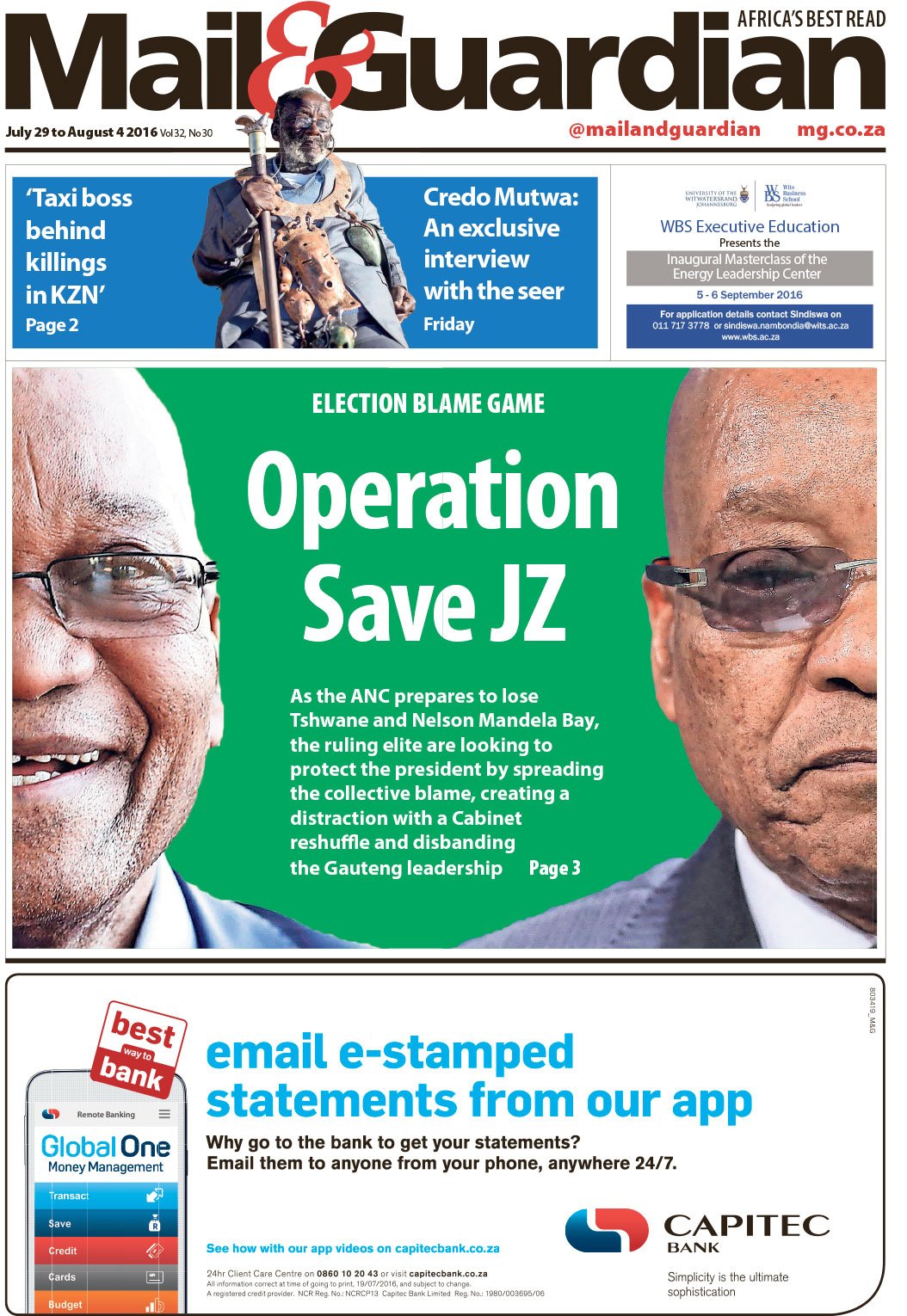Mail & Guardian on Twitter: "#OperationSaveJZ: Ruling elite play the  election blame game to protect the president. https://t.co/9Wuo2j0Sc4  https://t.co/qJkzLEFYl7" / Twitter