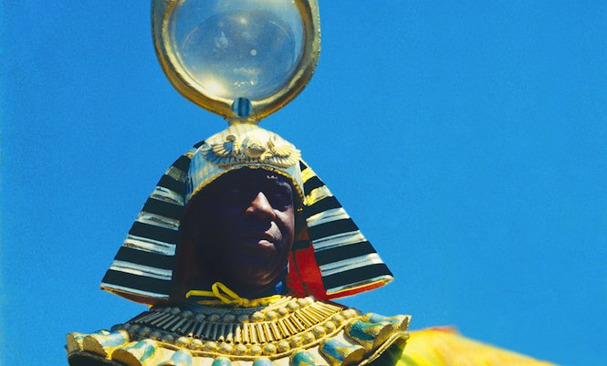 TheVinylFactory's tweet photo. Classic and unreleased Sun Ra tracks reissued across three coloured 10" vinyl EPs: https://t.co/ZAHcfdqlb4 https://t.co/yZo3OEfPLq