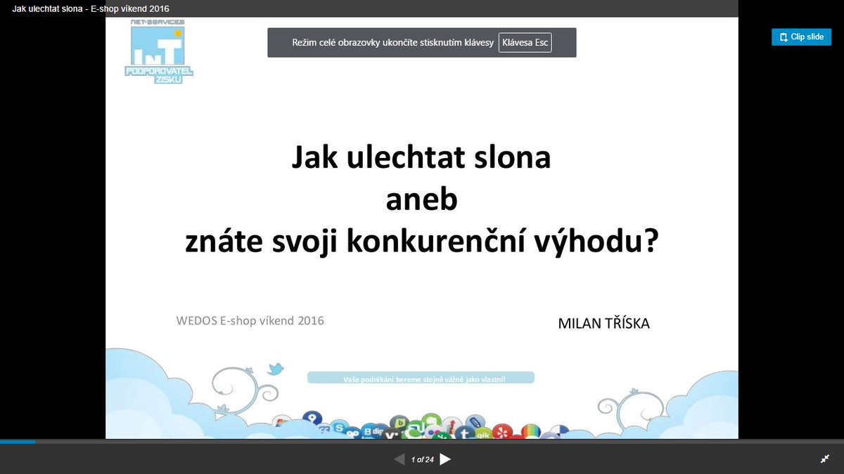 mtriska's tweet photo. Jak se dá ulechtat slon - Slidy z mé přednášky na #ESV16 najdete tady https://t.co/wt1yllJaAr . Třetí noha inzerce. https://t.co/NUrZzhUj4I
