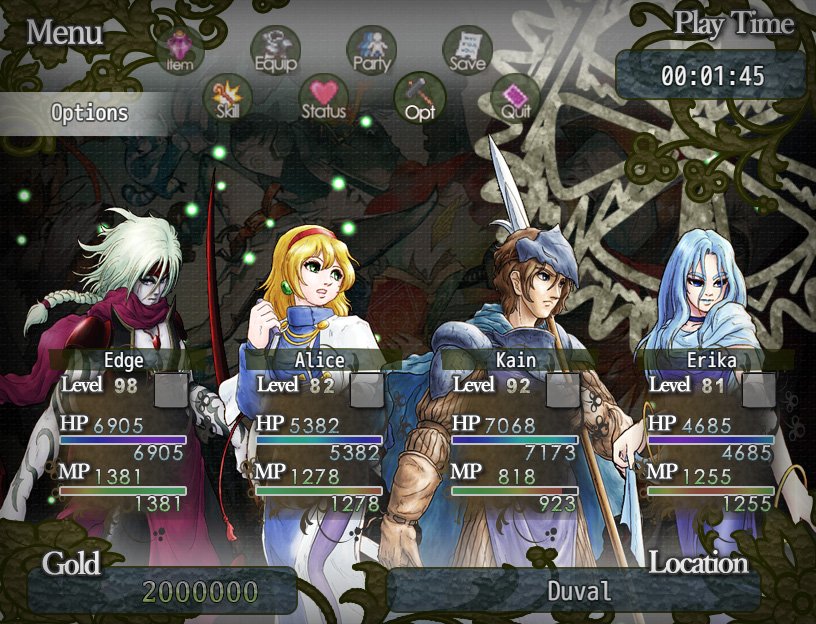 Moghunter Monogatari Animated Menu System Plugin Is Now Available For Download T Co Fgcq0yv4if Rpgmakermv ツクールmv