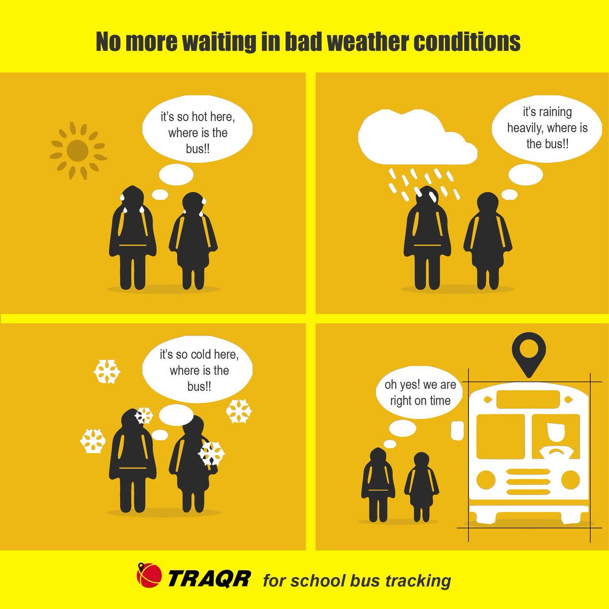 traqr's tweet photo. Watch the bus moving from the comfort of your home and reach the bus stop only when the bus is about to arrive. https://t.co/xj5r9XcZJy