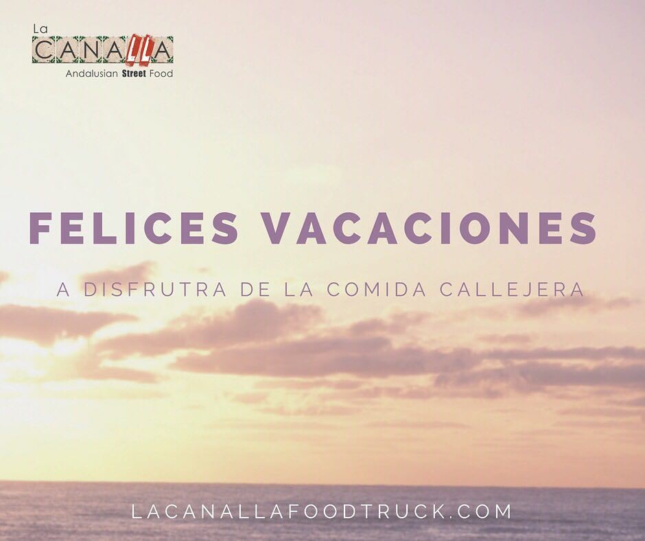 CanallaFoodTruk's tweet photo. ¡Nos vamos de vacaciones! ¡Nos vemos por la calles! #LaCanalla #andalusianstreetfood #foodtruck #vacaciones #verano https://t.co/RTkJd0S9o5