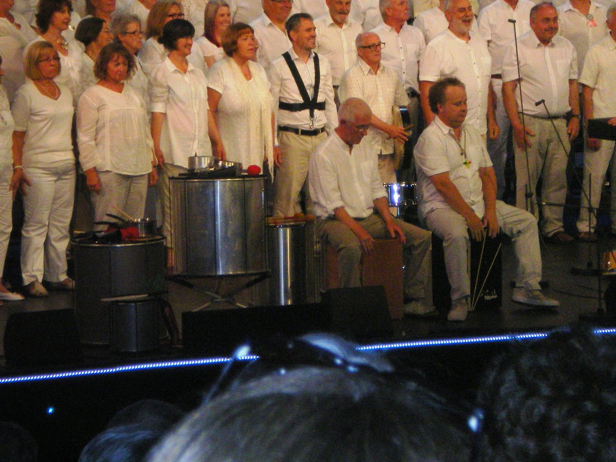 OnlyDrumsAloud's tweet photo. Photos of the Eisteddfod gig on Sunday, The Old Bangers Samba Band and Chepstow Singing Club https://t.co/xWmFmVGPht