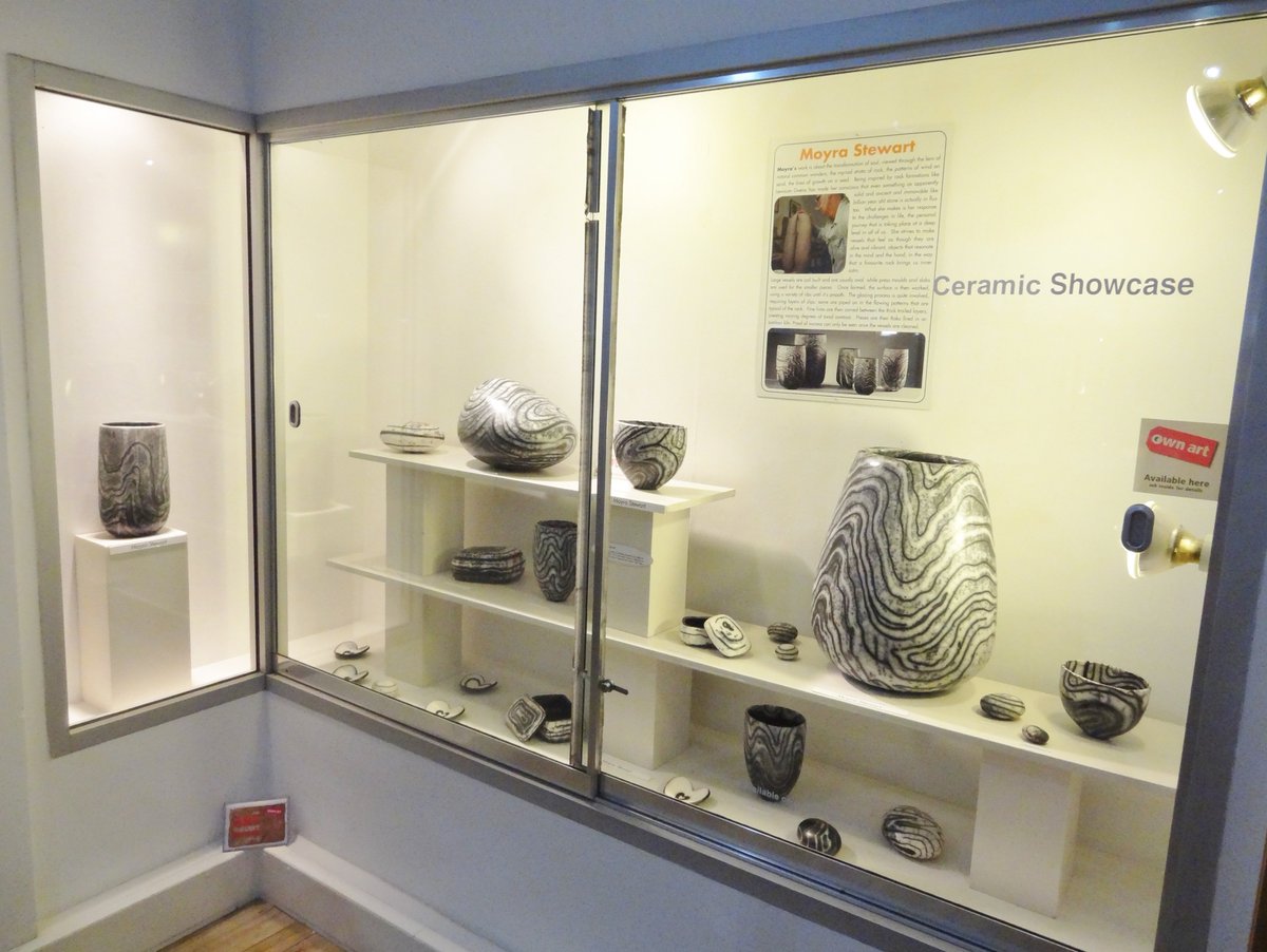 CraftLeeds's tweet photo. New showcase of @moyrastewart #ceramics now fully installed &amp; feat in our #August newsletter https://t.co/n6xZ34NqK6 https://t.co/uQh4CA8lp9