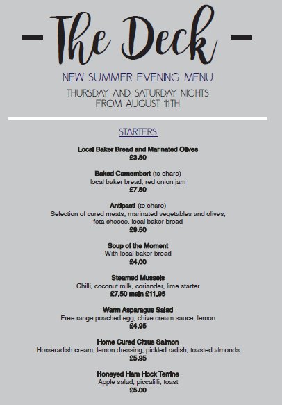 DebsgCafe's tweet photo. Have you heard? We're opening Saturday nights! Call 01243 376161 for a table #Emsworth #Chichester https://t.co/7f68B16n7t