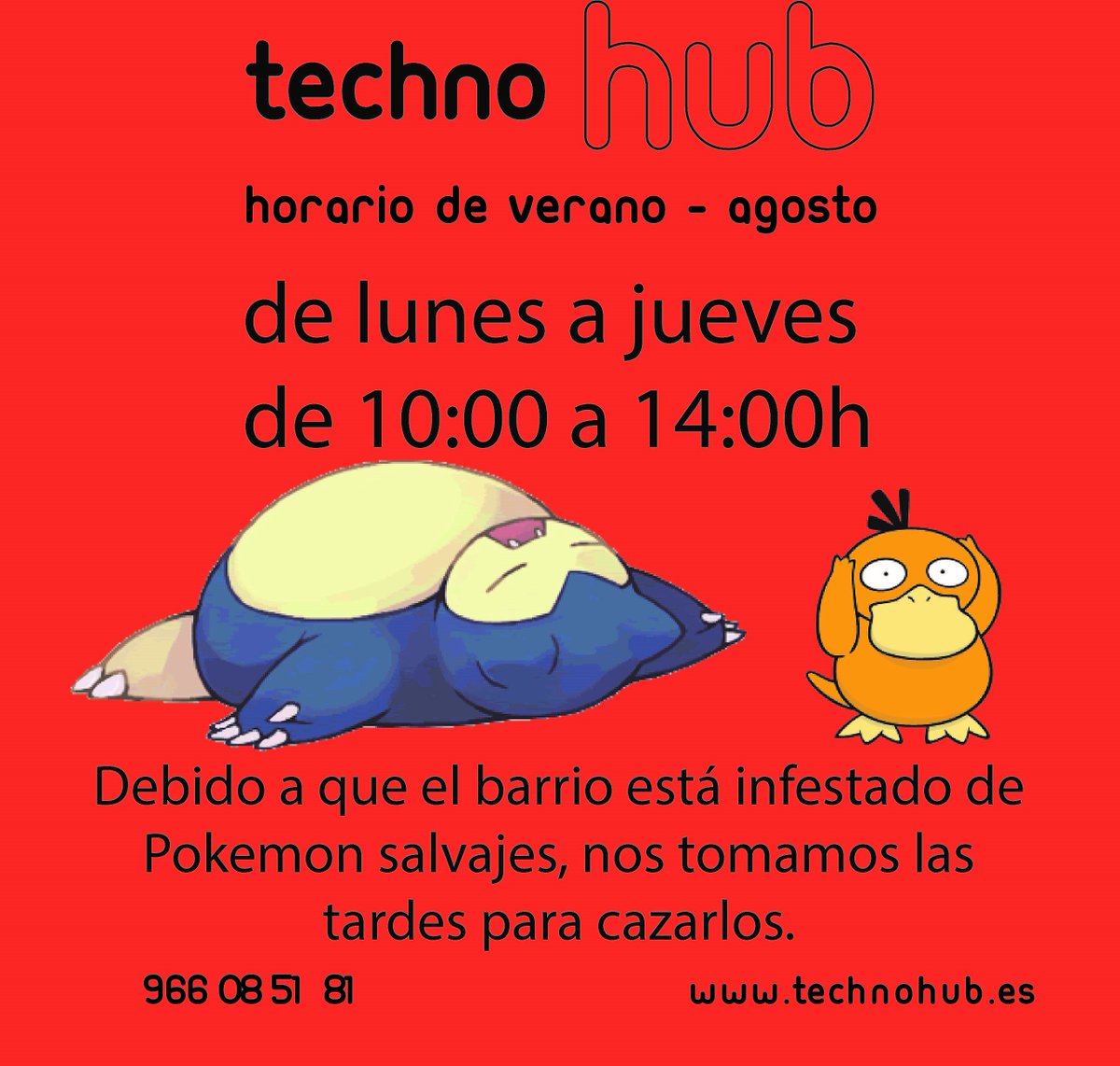 technohubstore's tweet image. ¡Nuevo horario de verano!