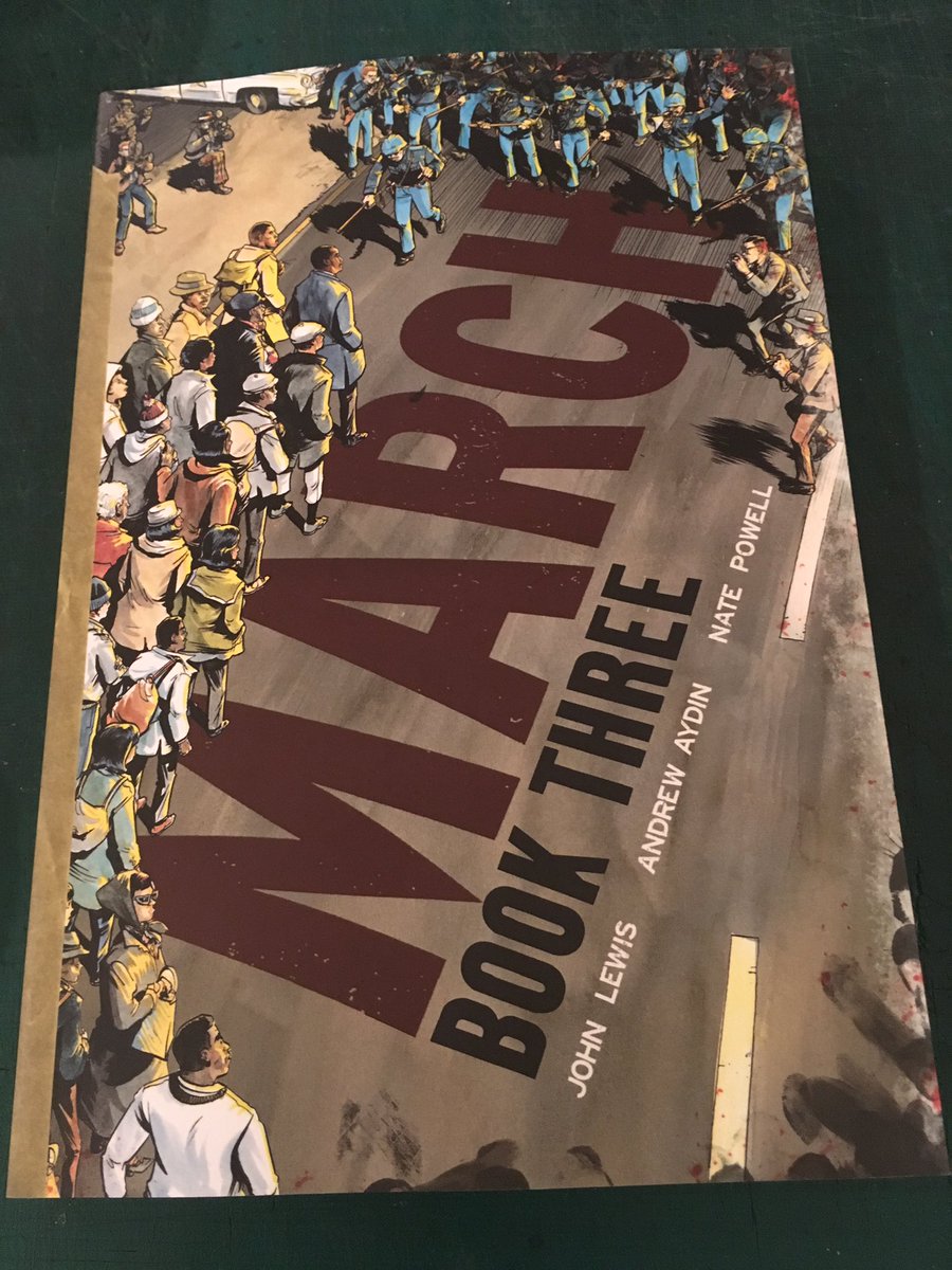orbitalcomics's tweet image. March vol. 3 from @repjohnlewis, @andrewaydin &amp;amp; @Nate_Powell_Art out tomorrow #NCBD #EisnerWinner